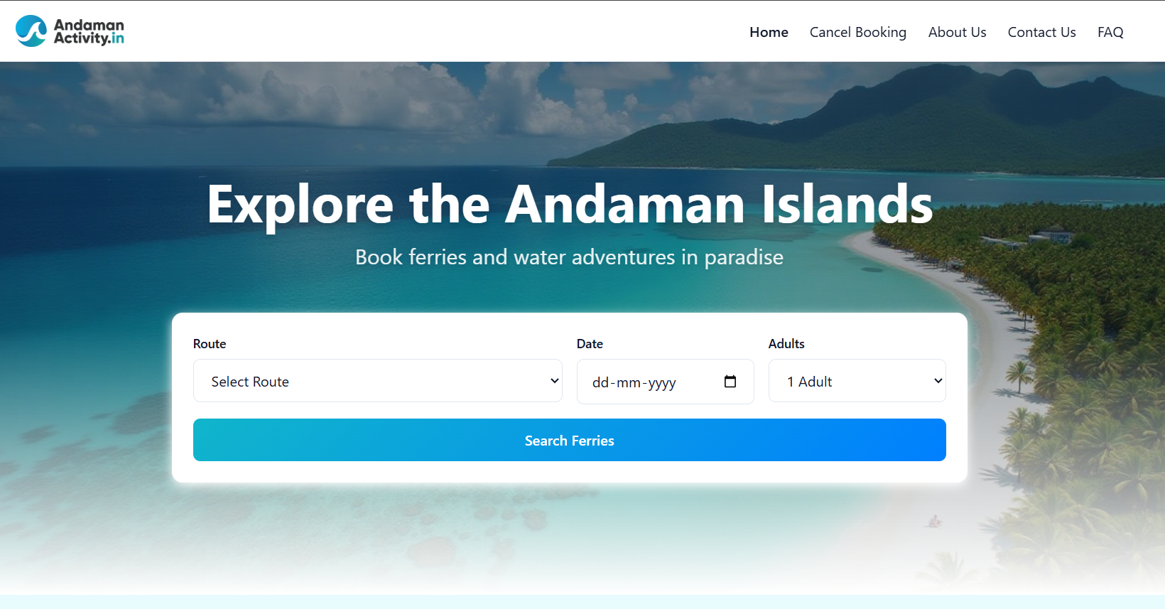 Andaman Activity Booking System